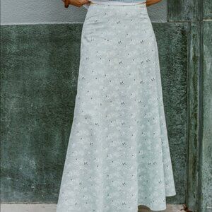 wulfka linen maxi skirt --Rare find! EUC